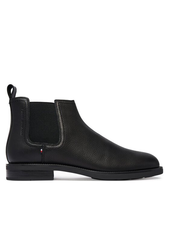 Tommy Hilfiger Боти тип челси Lth Mix Dress Hilfiger Chelsea FM0FM06090