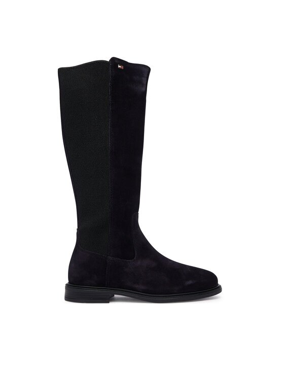 Tommy Hilfiger Ботуши Enamel Flag Suede High Chelsea FW0FW09574