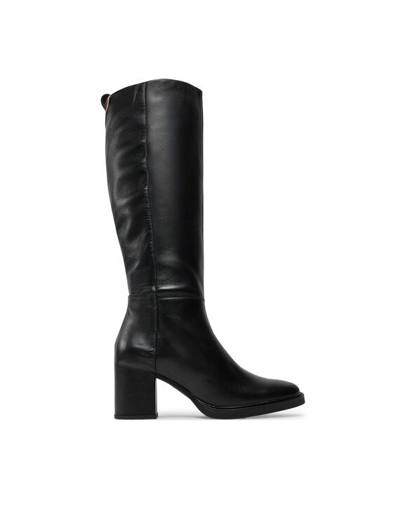 Tommy Hilfiger Ботуши Long Boot Mid Wrapped Lthr Heel FW0FW08099