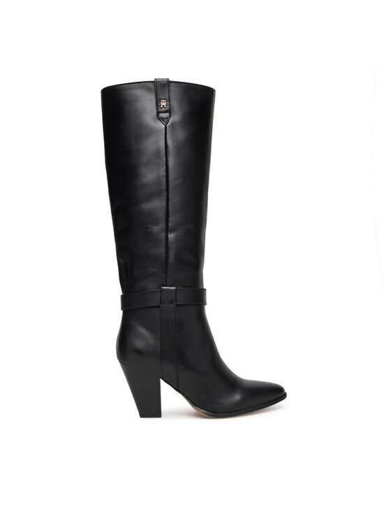 Tommy Hilfiger Ботуши T-Strap Pointy FW0FW08982