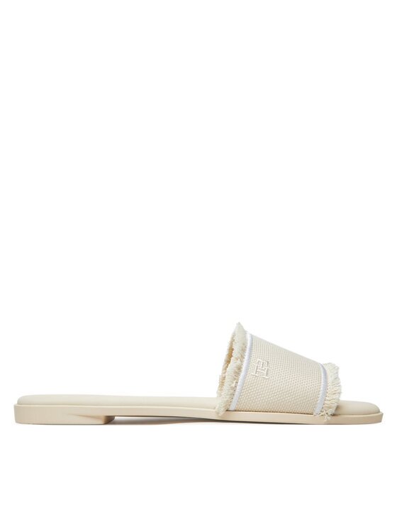 Tommy Hilfiger Чехли Fringe Canvas Flat Sandal FW0FW08908