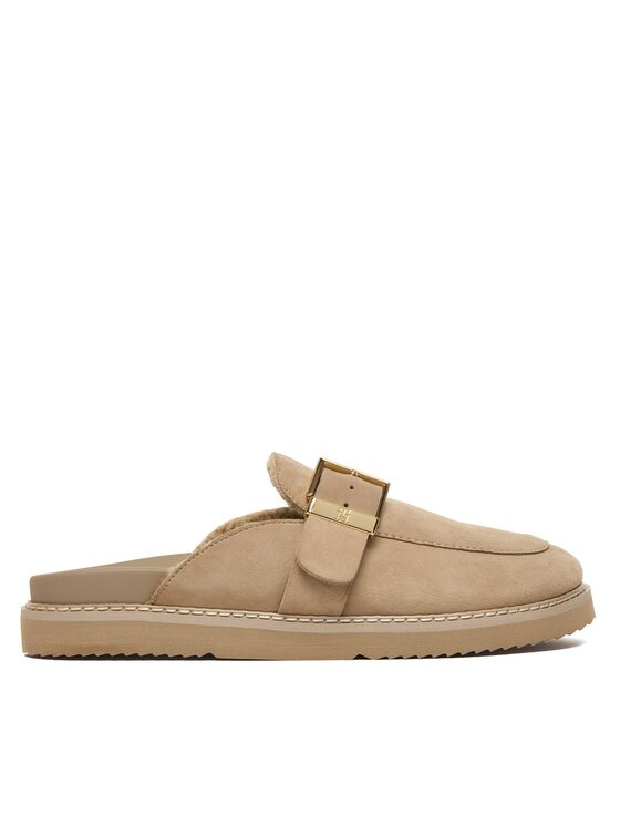 Tommy Hilfiger Чехли Th Buckle Fur Suede Mule FW0FW09083