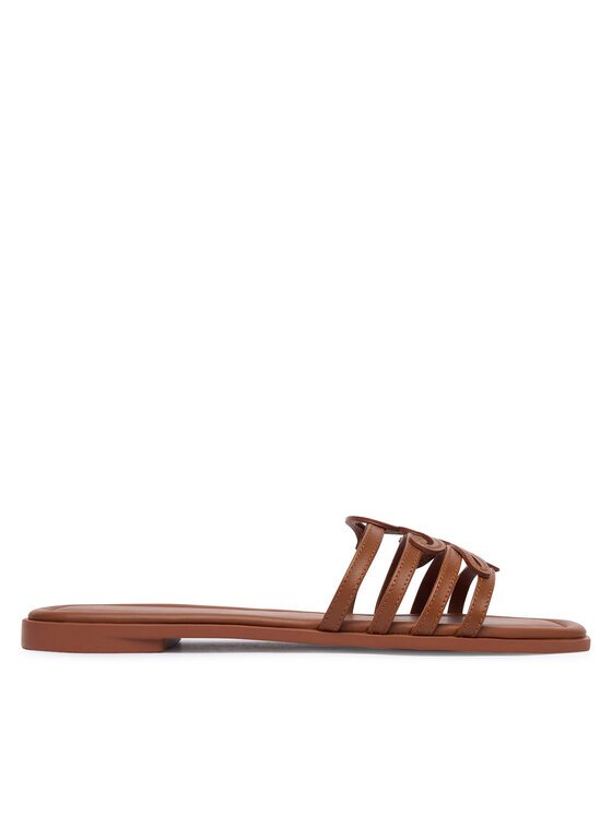 Tommy Hilfiger Чехли Th Script Flat Mule Lth FW0FW09368