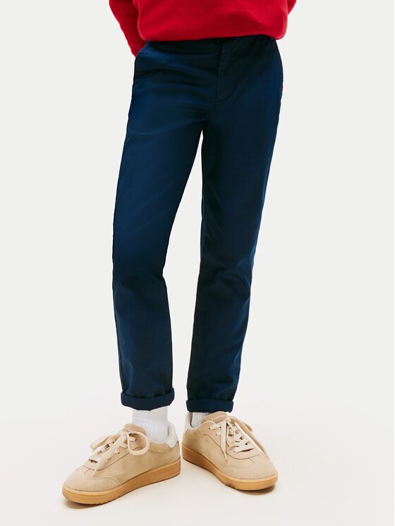Tommy Hilfiger Чино панталони 1985 KB0KB09638 D Тъмносин Slim Fit