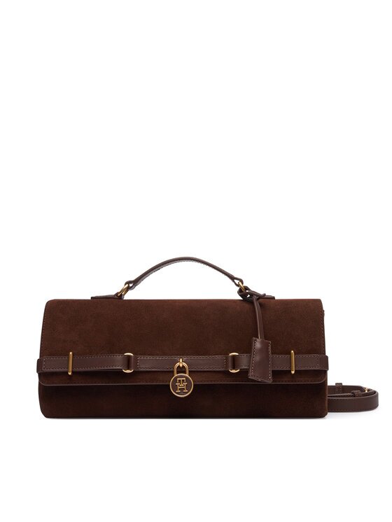 Tommy Hilfiger Дамска чанта American Icon Clutch Suede AW0AW19515