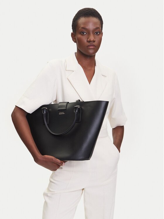 Tommy Hilfiger Дамска чанта Heritage Leather Tote AW0AW17209