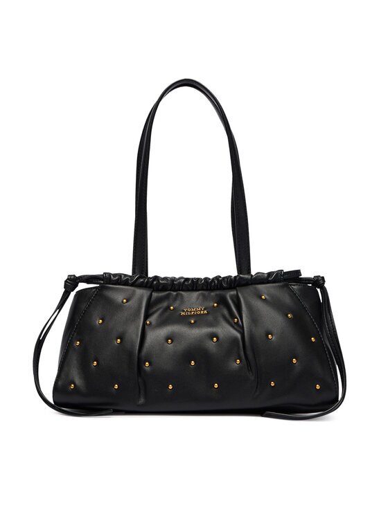 Tommy Hilfiger Дамска чанта Soft Leather Shoulder Bag Studs AW0AW19338