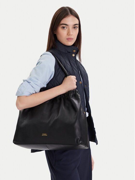Tommy Hilfiger Дамска чанта Soft Leather Tote AW0AW18308