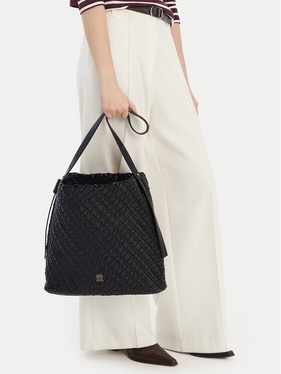 Tommy Hilfiger Дамска чанта Th Braided Maxi Hobo AW0AW18161