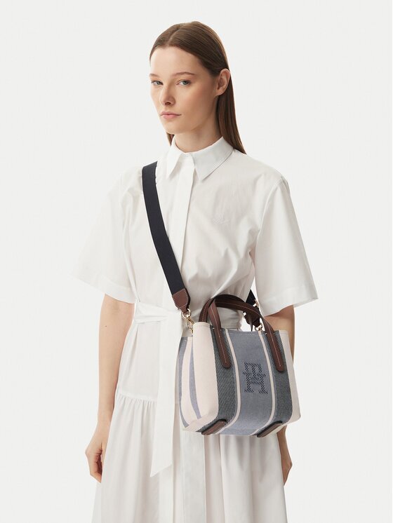 Tommy Hilfiger Дамска чанта Th City Mini Satchel Jacquard AW0AW18732