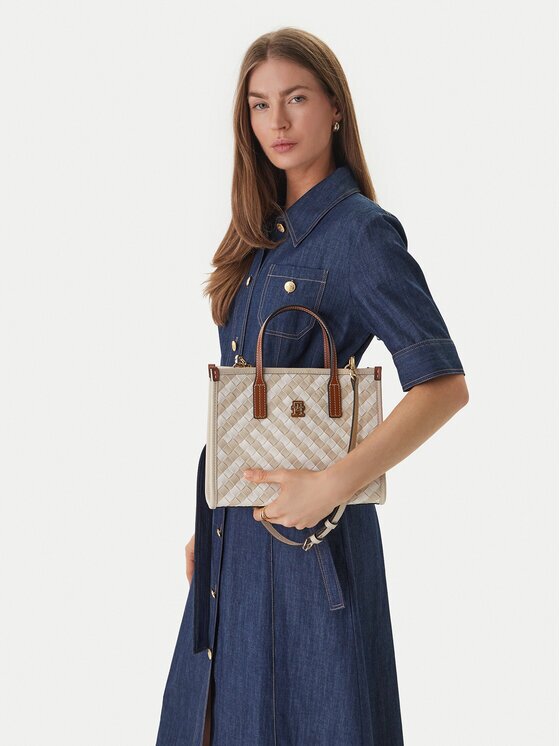 Tommy Hilfiger Дамска чанта Th City Mini Tote AW0AW18393