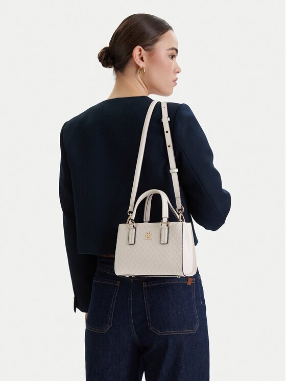 Tommy Hilfiger Дамска чанта Th Daily Mini Tote Mono AW0AW18416