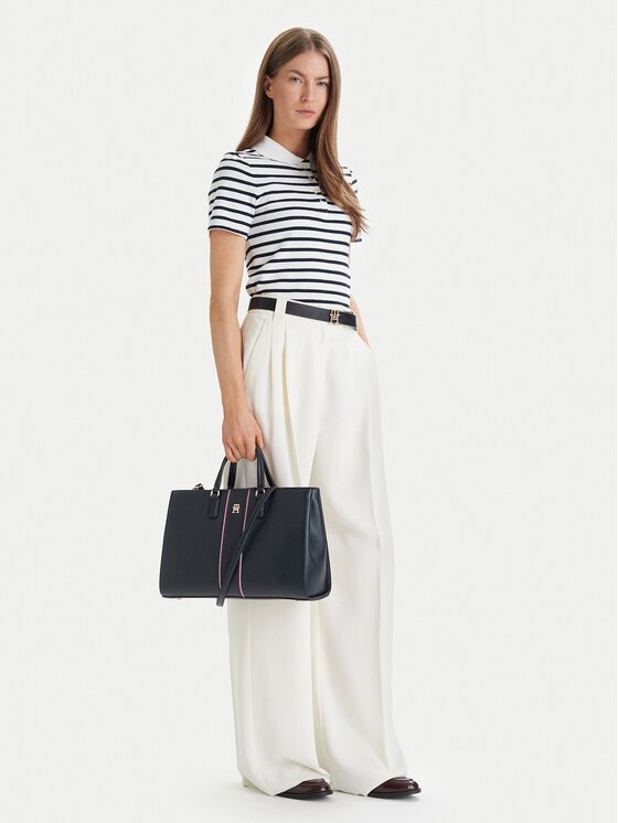 Tommy Hilfiger Дамска чанта Th Daily Satchel Corp AW0AW18644