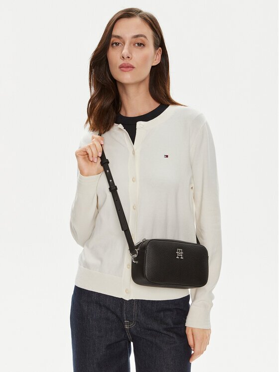 Tommy Hilfiger Дамска чанта Th Emblem Camera Bag AW0AW15179