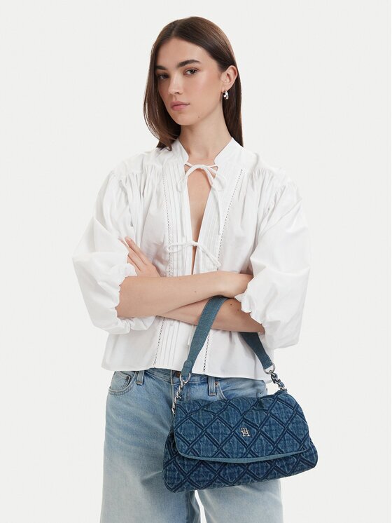 Tommy Hilfiger Дамска чанта Th Feminine Shoulder Bag Denim AW0AW18865