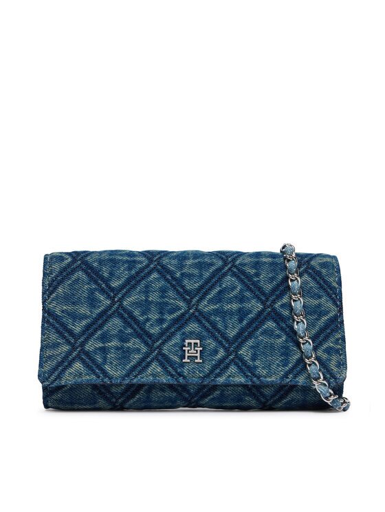 Tommy Hilfiger Дамска чанта Th Feminine Wallet Chain Denim AW0AW18903