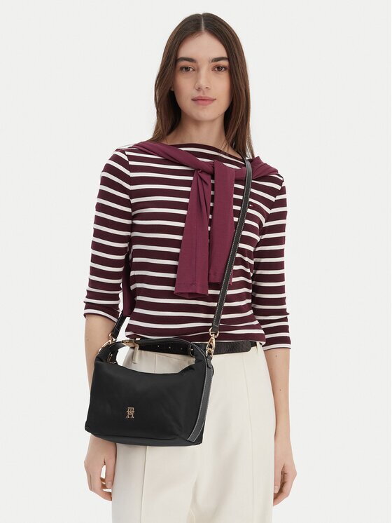 Tommy Hilfiger Дамска чанта Th Go Crossover Nylon AW0AW18164