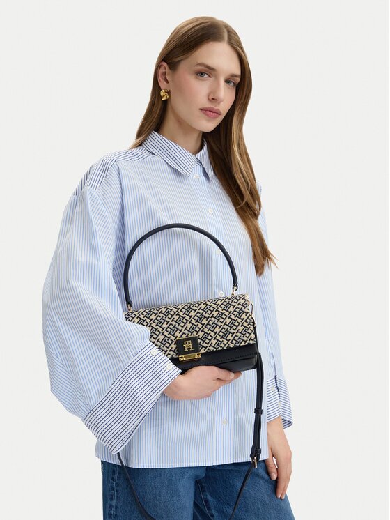 Tommy Hilfiger Дамска чанта Th Her Med Crossover Jacqu AW0AW18638