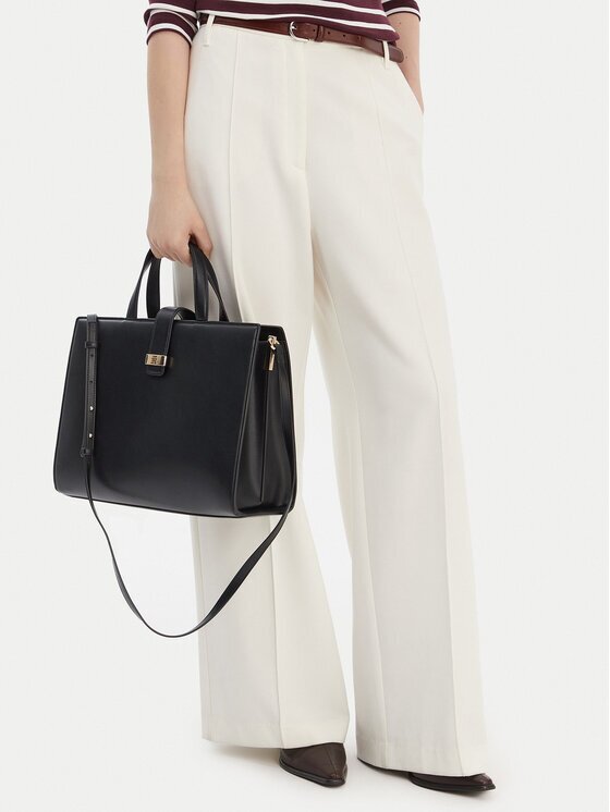 Tommy Hilfiger Дамска чанта Th Heritage Satchel AW0AW18287