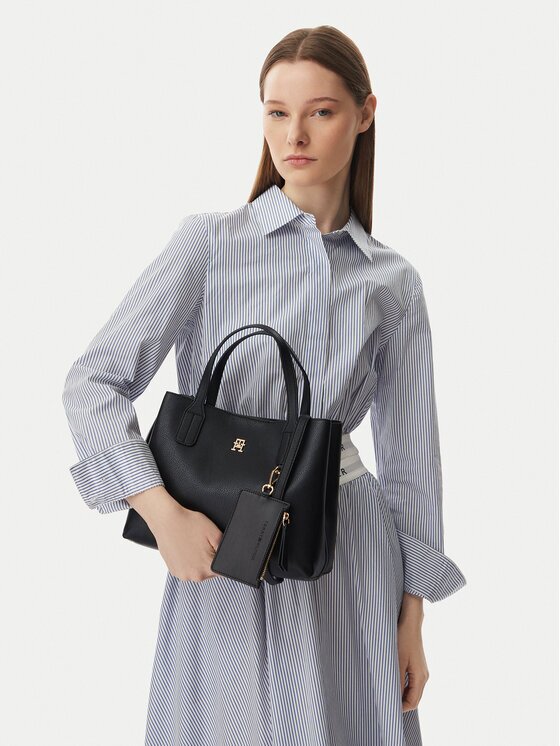 Tommy Hilfiger Дамска чанта Th Icon Mini Satchel AW0AW18722