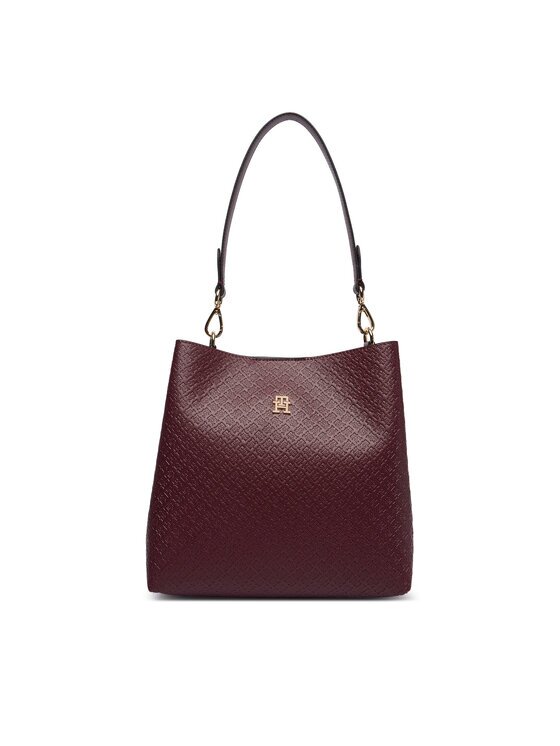 Tommy Hilfiger Дамска чанта Th Icon Shoulder Bag Mono AW0AW19000
