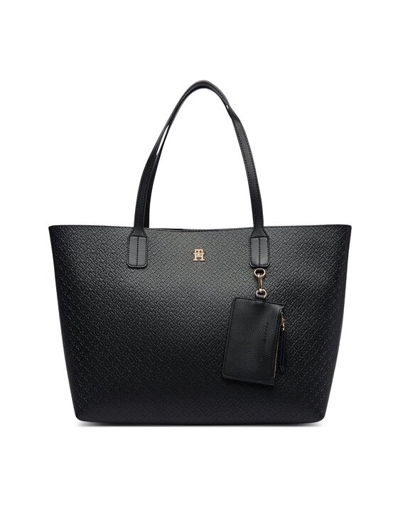 Tommy Hilfiger Дамска чанта Th Icon Tote Mono AW0AW19004