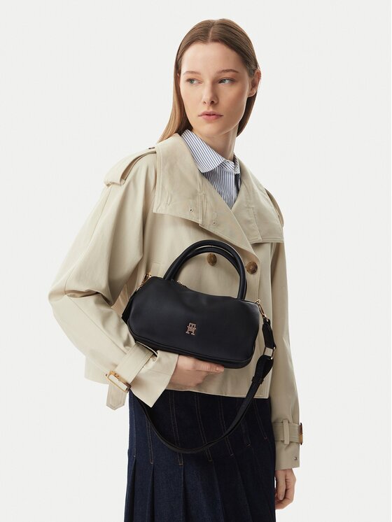 Tommy Hilfiger Дамска чанта Th Logotape Mini Satchel AW0AW18743
