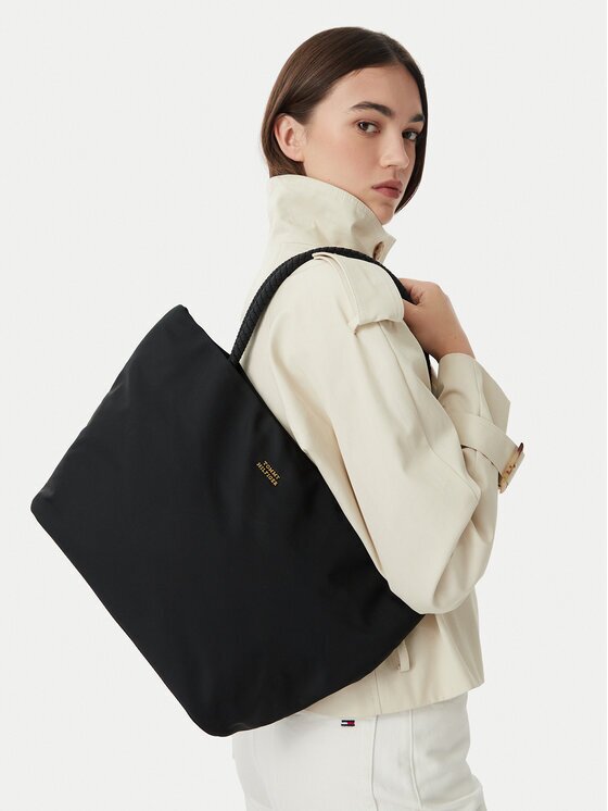 Tommy Hilfiger Дамска чанта Th Marina Hobo/Tote Nylon AW0AW18862