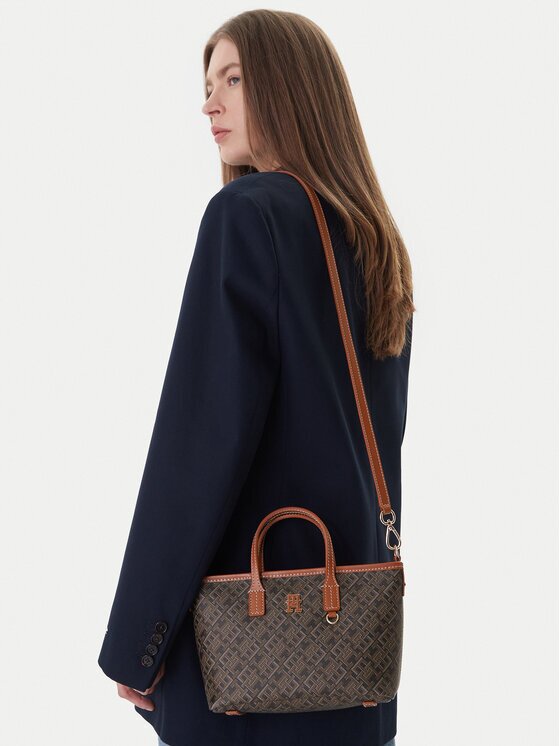 Tommy Hilfiger Дамска чанта Th Monoplay Mini Tote Le AW0AW18848