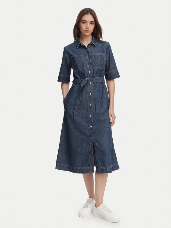 Tommy Hilfiger Дънкова рокля WW0WW50622 Regular Fit