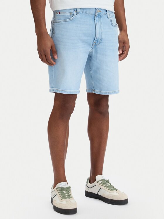 Tommy Hilfiger Дънкови шорти Denton MW0MW42625 Straight Fit