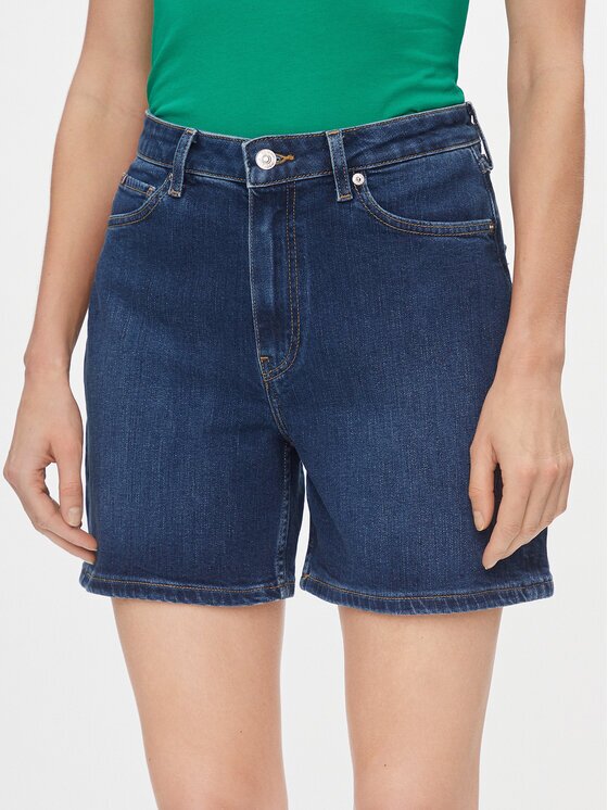 Tommy Hilfiger Дънкови шорти Dnm Straight Short Rw Kai WW0WW41320 Slim Fit