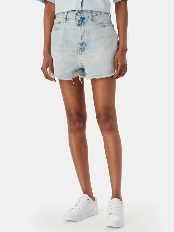 Tommy Hilfiger Дънкови шорти WW0WW49578 Wide Fit