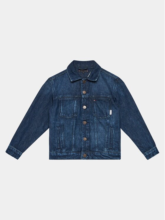 Tommy Hilfiger Дънково яке Oversized Trucker Bleach KB0KB08135 Regular Fit