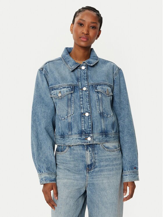 Tommy Hilfiger Дънково яке WW0WW43731 Straight Fit
