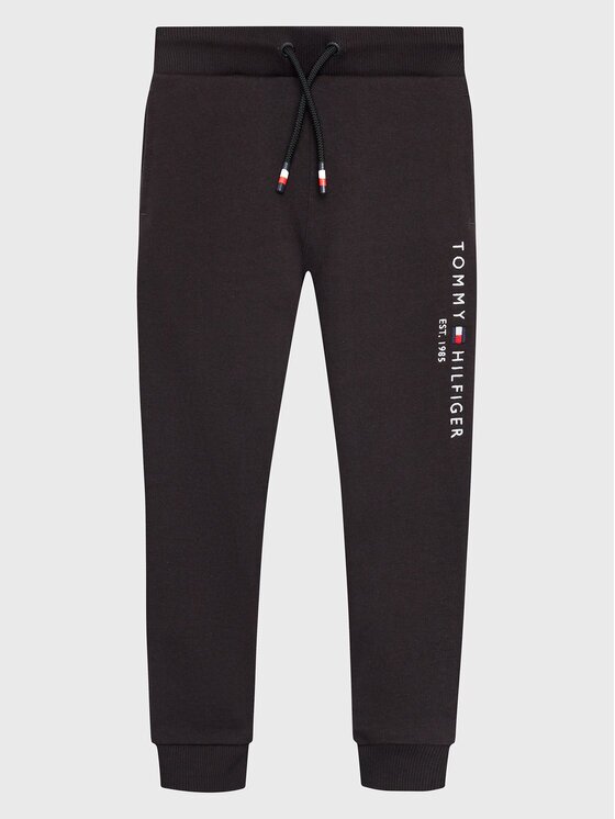 Tommy Hilfiger Долнище анцуг Essential KS0KS00214 M Черен Regular Fit