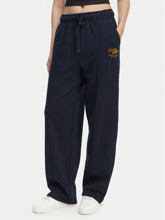 Tommy Hilfiger Долнище анцуг Logo Exaggerated Seam WW0WW50783 Relaxed Fit