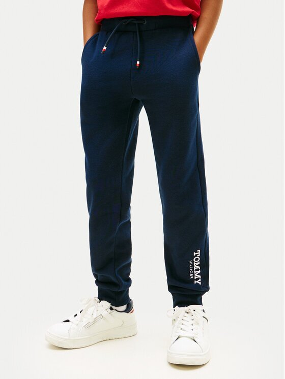 Tommy Hilfiger Долнище анцуг Monotype Print KB0KB10167 M Тъмносин Regular Fit