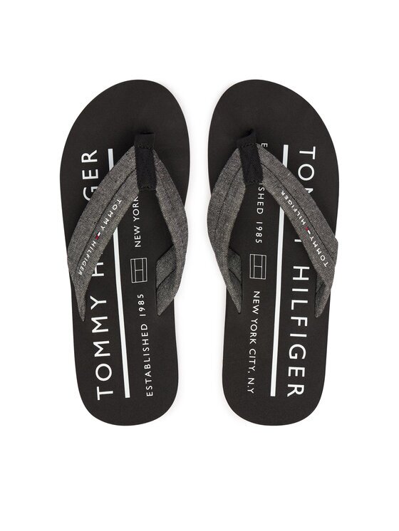 Tommy Hilfiger Джапанки Hilfiger Chambray Beach Sandal FM0FM05751