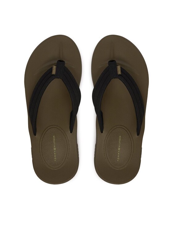 Tommy Hilfiger Джапанки Molded Hilfiger Lth Beach Sandal FM0FM05802