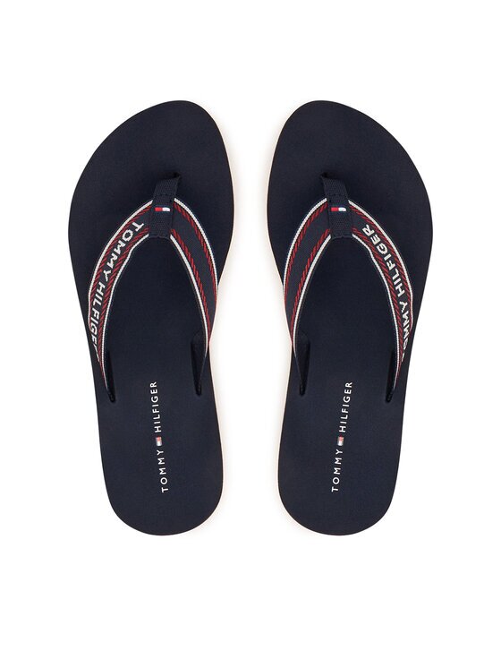 Tommy Hilfiger Джапанки Th Corporate Wedge Summer Sandal FW0FW09695