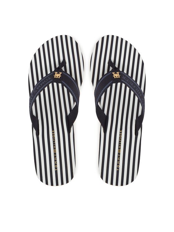 Tommy Hilfiger Джапанки Th Stripes Wedge Beach Sandal FW0FW08521