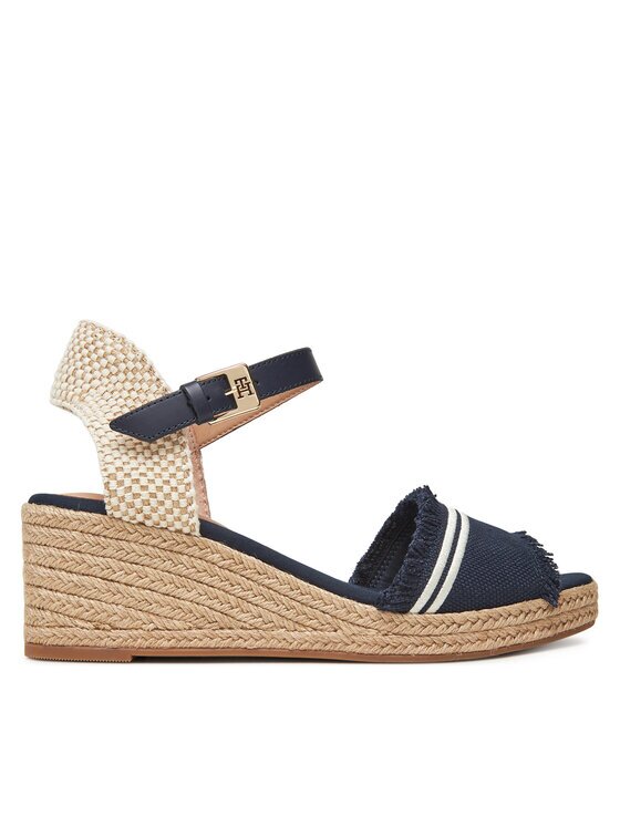 Tommy Hilfiger Еспадрили Fringe Canvas Medium Wedge FW0FW08879