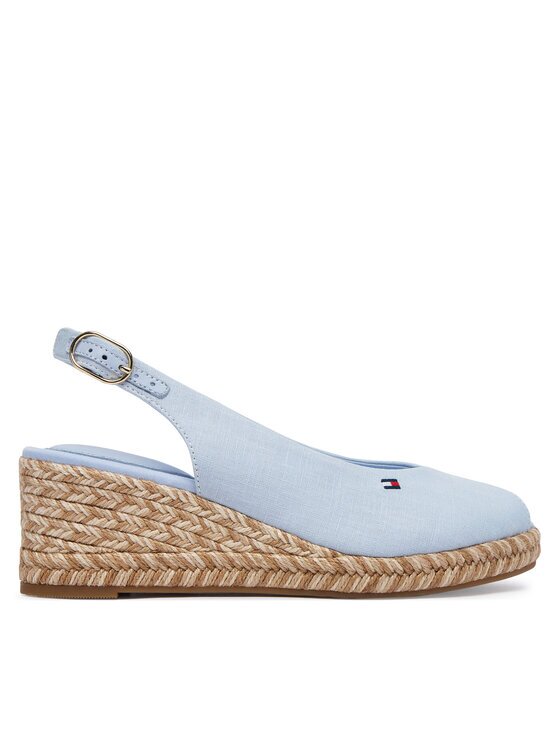 Tommy Hilfiger Еспадрили Mid Wedge Espad Slingback Speck FW0FW09472