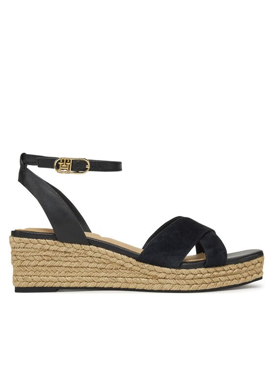 Tommy Hilfiger Еспадрили Leather & Suede Mid Wedge Espad FW0FW08804