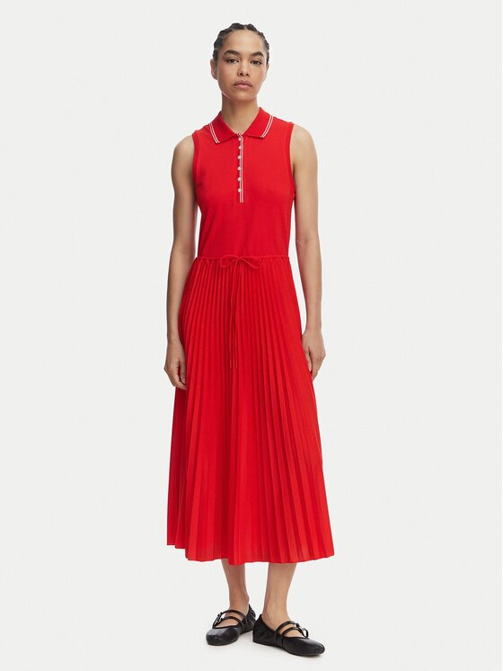 Tommy Hilfiger Ежедневна рокля 1985 Pleated WW0WW49621 Regular Fit