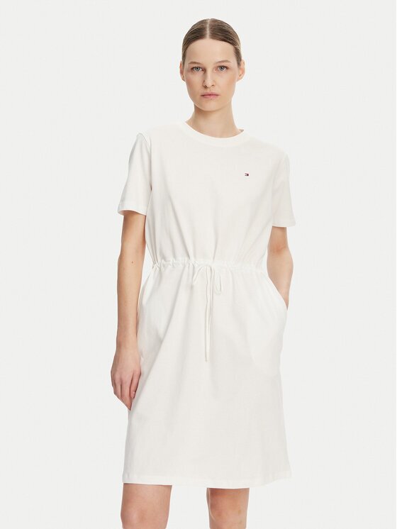 Tommy Hilfiger Ежедневна рокля WW0WW45529 Екрю Regular Fit