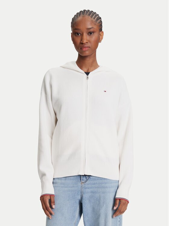 Tommy Hilfiger Кардиган WW0WW42018 Екрю Regular Fit