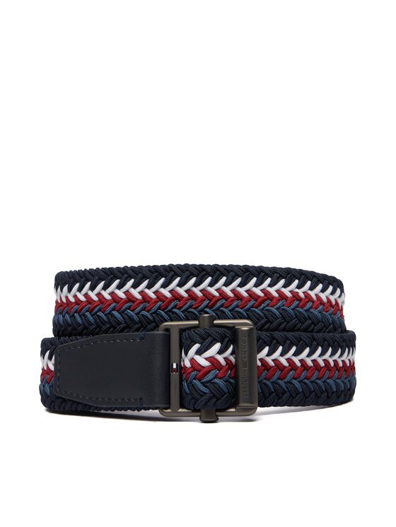 Tommy Hilfiger Колан Roller Buckle Webbing 3.5 Belt AM0AM14187 Тъмносин