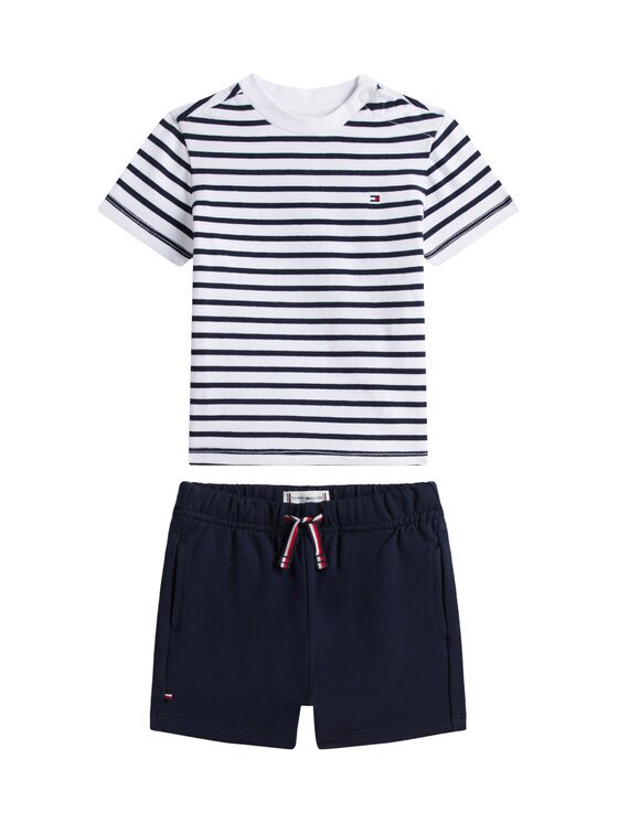Tommy Hilfiger Комплект тишърт и панталонки Essential KN0KN02379 Regular Fit